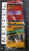 vacuum cleaner belts- each missing 1