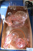 Lot of Pink Glass
