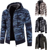 Sz 5/6 M Camo Jacket Thermal Cotton Fleece Hooded