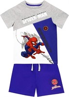 Sz 6 Blue and Grey Marvel Boys Spiderman T-Shirt A