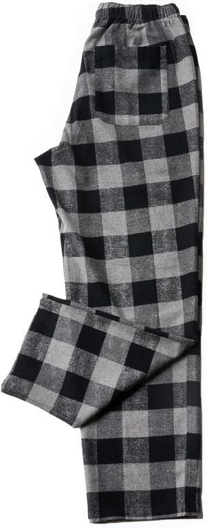 Sz XS LAPASA  Pajama Pants Black & Gray Plaid