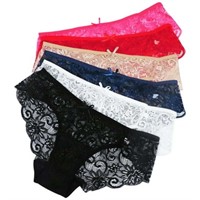 XL 6PK Sexy Lace Underwear for Women  Seamless Cot