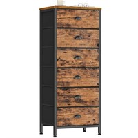 Furulem 6-Drawer Dresser  Vertical Storage