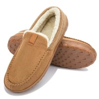 Size 9  WOTTE Men's Slippers  Plaid  Memory Foa