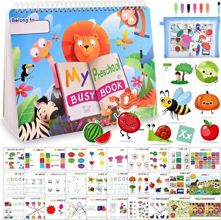 Busy Book for Toddlers  30 Themes Montessori Toys