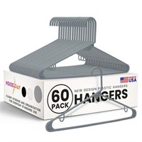 60PCS HOUSE DAY Plastic Hangers - 16.7 inch