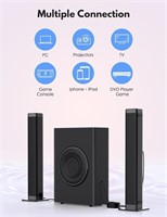 Sound Bars with Subwoofer  Bluetooth 2.1  Remote I