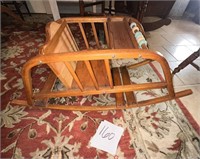 VINTAGE WOODEN BABY ROCKER