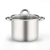 8-Quart Cook N Home Stockpot with Lid  Ba