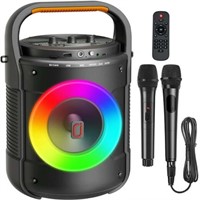 JYX Karaoke Machine with 2 Mics  Bluetooth Speaker