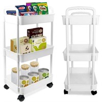 Small 3-Tier Rolling Bathroom/Kitchen Storage Cart