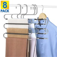 8 Pack Stainless Steel 5 Layers S-Shape Non-Slip P