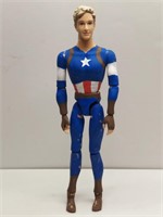 Custom Made Captain America 12" Action Figure.