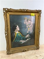 Gold framed religious picture