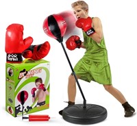 ToyVelt Kids Punching Bag - Reflex Speed  Gloves I