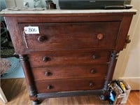 Dresser, Marble Top, Knob is in Drawer