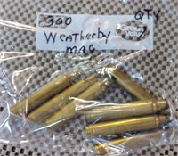 BAG OF 7 300 WEATHERBY BRASS ONLY
