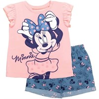 4T  Size 1-2 yrs Minnie Mouse Toddler Girls T-Shir