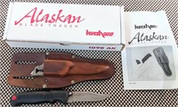 KERSHAW ALASKAN BLADE TRADER KNIFE / SHEATH &