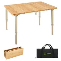23.6 x 15.7  ATEPA Folding Bamboo Table
