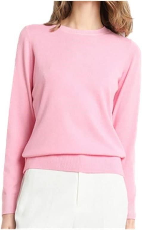 Size- XL Women's Pullover Cashmere Sweater  Pink