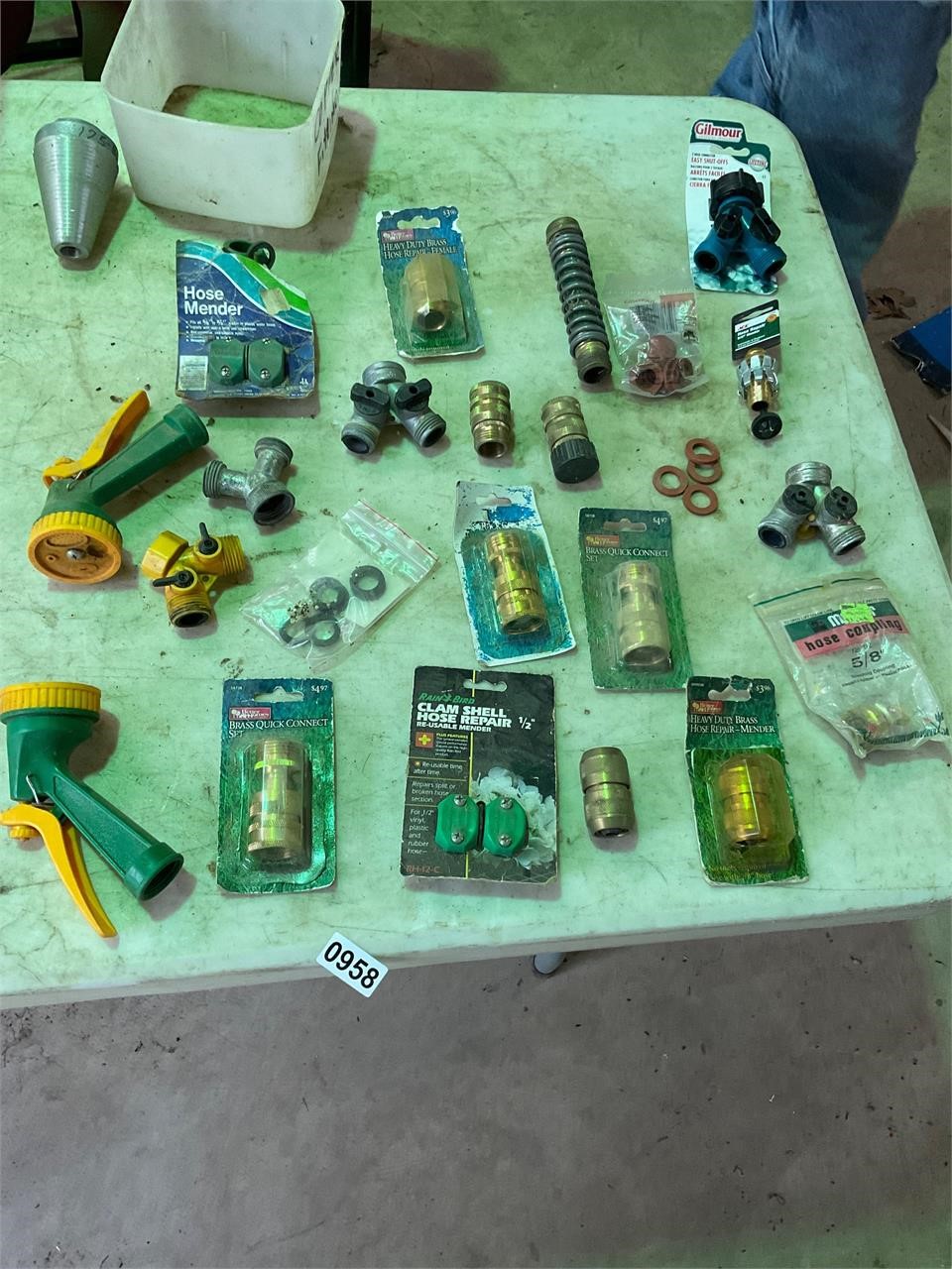 Lot water hose supplies, couplers, menders, all