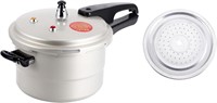 4-Quart Pressure Cooker with Steaming Layer for Ga