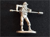 1" Pewter Civil War Soldier Cannon Bombardier