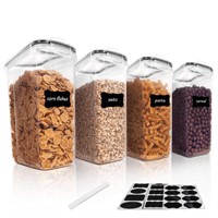 (No Marker No Labels)4PCS Cereal Containers