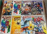 8 COMIC BOOKS - MOSTLY SUPERMAN
