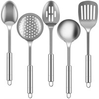 5pcs Stainless Steel Kitchen Set - Spoons  Spatula