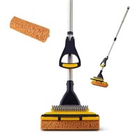 Yocada Sponge Mop with Extendable Handle  Squeegee