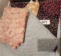 (4) Handmade Braided Rugs