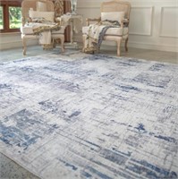 RESARE Abstract Area Rug  5x7  Distressed