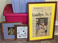 CAL RIPKEN BABE RUTH & BRONZ BOMBERS PICTURES