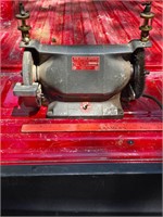 Vintage Ram bench grinder with Oilers