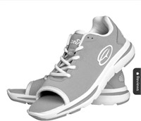 Sz 10.5 Women's Open Toe Sneaker Grey