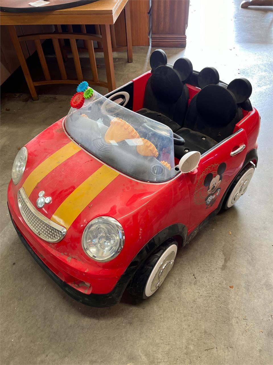 Mickey Mouse kids car no charger untested
