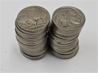 Roll of 40 Buffalo Nickels