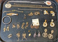 TRAY LOT OF COSTUME JEWELRY