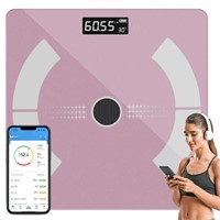 (Charger Not Included) Rose Red Digital Body Weigh