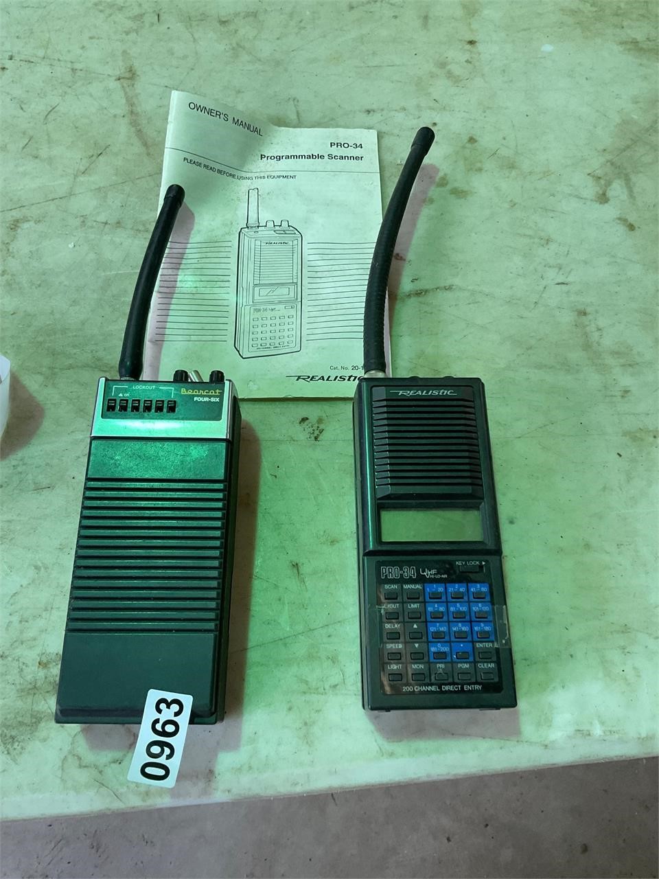 2- scanners- Bearcat and Realistic - handheld
