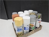Lot of Spray Paint Half to Full Cans NO SHIPPING