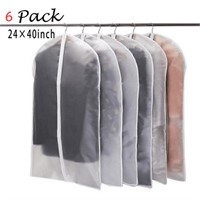4 Pcs  24'x40' Clear Garment Bags  Dustproof Suit