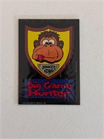 1982 Nintendo Donkey Kong Big Game Sticker Card