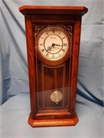 26" Bulova Cabinet Clock, John Deere Emblem