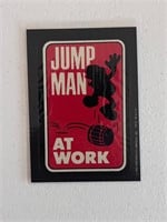 1982 Nintendo Donkey Kong Jump Man Sticker Card