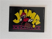1982 Nintendo Donkey Kong Jump Mario Sticker Card