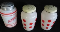 Red and White Shakers, WE WILL SHIP
