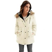 L  Sz L Grace Karin Women's Winter Coats  Hooded F